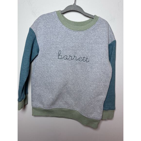 Embroidered Boys Colorblock Sweatshirt "Barrett" 4T - Picture 2 of 6